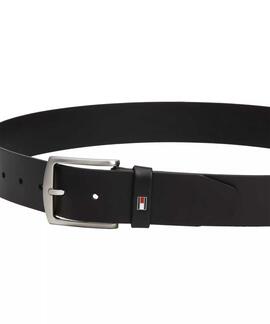 CINTURÓN DE PIEL NEW DENTON 4.0 CM NEGRO