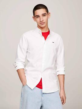 CAMISA ELÁSTICA SLIM FIT OXFORD BLANCO