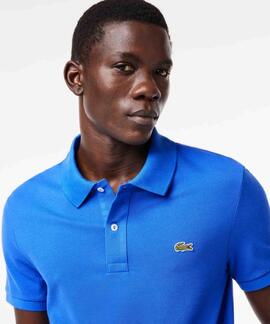 POLO LACOSTE SLIM FIT IXW AZUL