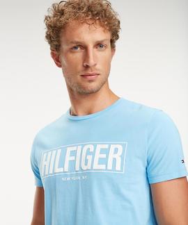 BOX HILFIGER TEE ALASKAN BLUE