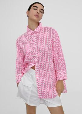 CAMISA BÁSICA LOLA CASADEMUNT FUCSIA FLUOR