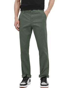 PANTALÓN AUSTIN CHINO SLIM TAPERED VERDE CAQUI