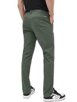 PANTALÓN AUSTIN CHINO SLIM TAPERED VERDE CAQUI