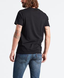 SS LTAB TEE BLACK / LYCHEE PANEL