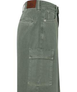 MAXI SKIRT HIGH WAIST CLR 702 WASHED GREEN