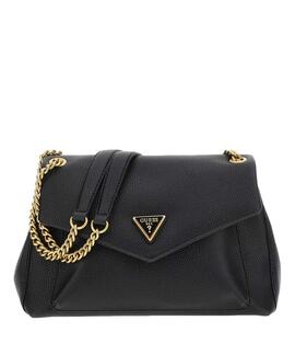 BOLSO BANDOLERA LARYN  NEGRO LOGOTIPO TRIANGULO