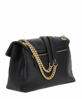 BOLSO BANDOLERA LARYN  NEGRO LOGOTIPO TRIANGULO