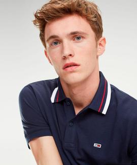 TJM TOMMY CLASSICS STR POLO REGULAR FIT BLACK IRIS