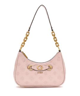 BOLSO DE HOMBRO IZZY PEONY LOGOTIPO 4G Y PEONIA ROSA
