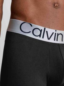 BOXER TRUNK 3 PACK STEEL COTTON NEGRO