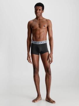 BOXER TRUNK 3 PACK STEEL COTTON NEGRO