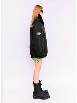 ABRIGO REVERSIBLE MWM TEDDY NEGRO