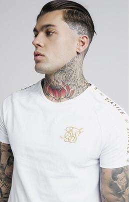 S/S PANEL GYM TEE WHITE
