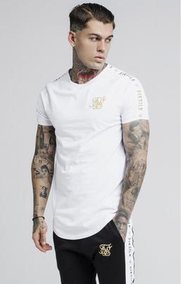 S/S PANEL GYM TEE WHITE