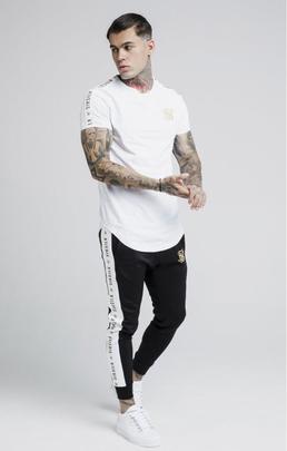S/S PANEL GYM TEE WHITE