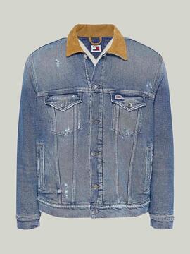 CAZADORA VAQUERA RYAN TRUCKER TEDDY DH6138 DENIM BLUE