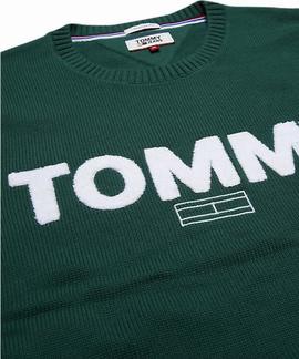 TJM BOLD LOGO SWEATER HUNTER GREEN