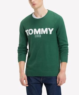 TJM BOLD LOGO SWEATER HUNTER GREEN