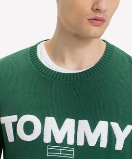 TJM BOLD LOGO SWEATER HUNTER GREEN