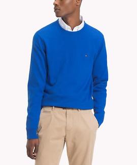 PIMA COTTON CASHMERE CNECK REGULAR FIT BLUE LOLITE