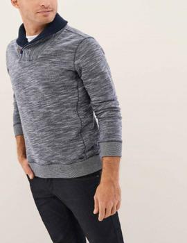 SANTIAGO JERSEY CUELLO SMOKING GRIS