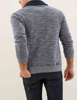SANTIAGO JERSEY CUELLO SMOKING GRIS