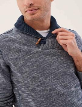 SANTIAGO JERSEY CUELLO SMOKING GRIS