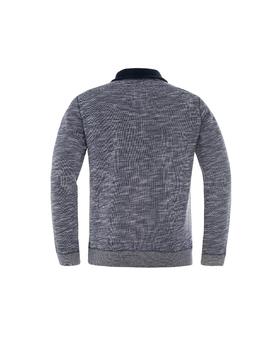 SANTIAGO JERSEY CUELLO SMOKING GRIS