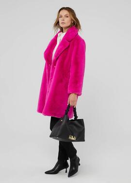 CHAQUETA TEDDY PELO FUCSIA