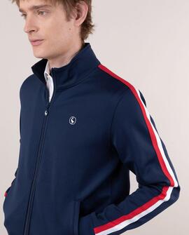 SUDADERA TRACK RETRO AZUL MARINO