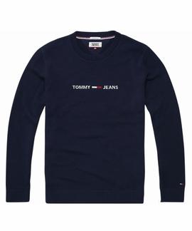 TJM SMALL LOGO SWEATER REGULAR FIT BLACK IRIS