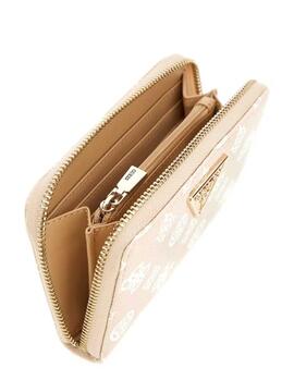 CARTERA LAUREL MEDIANA CON LOGOTIPO 4G SAND LOGO