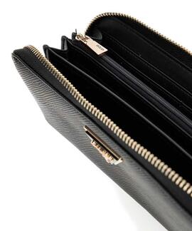 CARTERA LAUREL SLG LARGE ZIP AROUND NEGRA