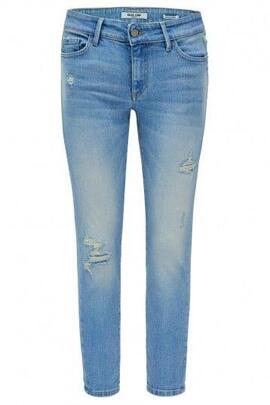 PANTALÓN VAQUERO WONDER CROPPED SKINNY DESTROYED