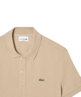 POLO LACOSTE SLIM FIT 02S BEIGE