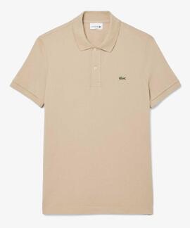 POLO LACOSTE SLIM FIT 02S BEIGE