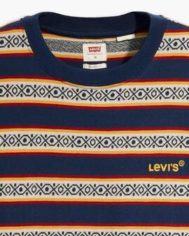 CAMISETA LEVI'S® RED TAB™ VINTAGE TEE OTIS GEO STRIPE NAVAL