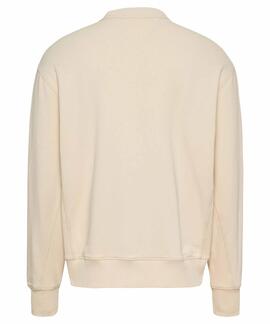 SUDADERA RELAXED FIT CON LOGO CACHEMIR COLOR CRUDO
