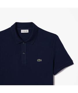 POLO LACOSTE SLIM FIT 166 AZUL MARINO