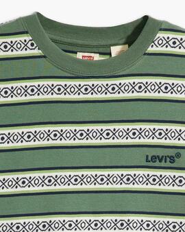 CAMISETA LEVI'S® RED TAB™ VINTAGE TEE OTIS GEO STRIPE FOREST