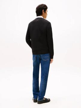 JERSEY CUELLO REDONDO CORE ESSENTIAL COTTON NEGRO
