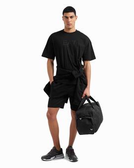 SUDADERA CON CAPUCHA EA7 TRAIN VISIBILITY NEGRA