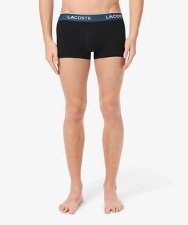 BOXERS 3 PACK TRUNK COTTON STRETCH NEGROS
