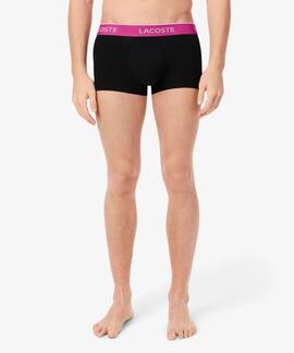 BOXERS 3 PACK TRUNK COTTON STRETCH NEGROS