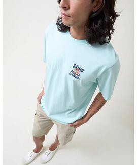 CAMISETA ALOHA SLIM FIT AZUL AGUAMARINA