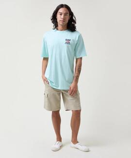 CAMISETA ALOHA SLIM FIT AZUL AGUAMARINA