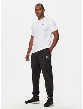 CAMISETA EA7 TRAIN CORE IDENTITY CUELLO REDONDO BLANCA
