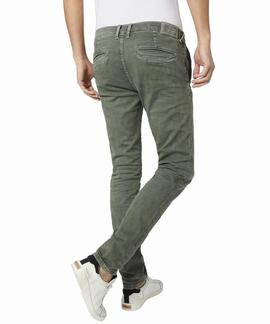 PANTALÓN BOLSO CHINO JAMES SLIM FIT VERDE KAKI