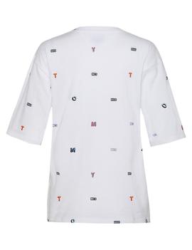 TJW AOP TOMMY EMBROIDERED TEE CLASSIC WHITE