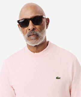 SUDADERA JOGGER LACOSTE EN ALGODÓN ROSA